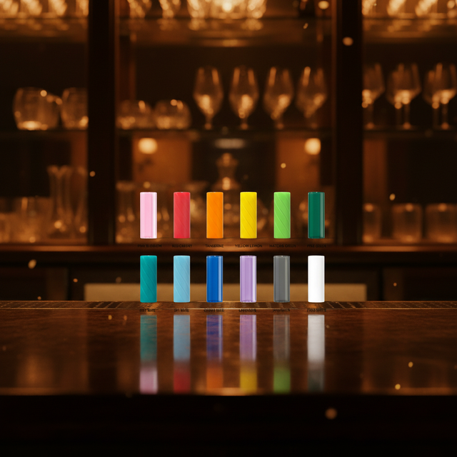 Multi-colors High-Quality Borosilicate Spiral Glass Filter Tips Glass Vortex  Colorful Tips