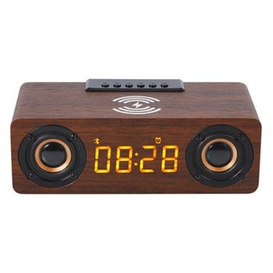 Multifunctional Desktop LED Clock With <b>Speaker</b> & <b>Wireless</b> Charging Business or Promotional Gift LS627 Multifunctional Desktop LE - Product Image 2