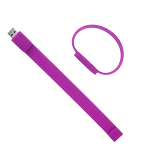 Usb-флеш-накопитель с браслетом из ПВХ, цветные Usb-накопители двойного назначения, 64 ГБ, Usb-накопитель в подарок - Product Image 1