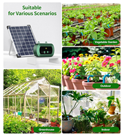 Équipement hydroponique solaire Contrôleur intelligent Système d'irrigation par goutteur Micro pompes goutte à goutte Kit d'arrosage pour serre de jardin