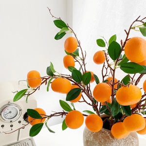 Branches d'oranger artificielles Muyu Chronicles, 6 pièces, en mousse plastique écologique, décoration du Nouvel An - Product Image 4