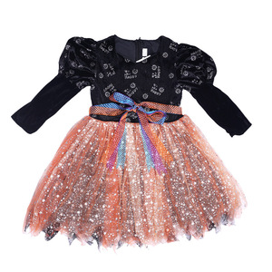 Conjunto de sombrero de bruja con lentejuelas para niñas, disfraz brillante para fiesta de Halloween - Product Image 3