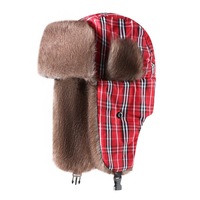 Gorro Ushanka Personalizado QJ OEM con Logotipo, Gorro de Invierno Estilo Y2K con Orejeras, Gorro de Punto con Orejeras de Piel Sintética, Estilo Bomber, para Esquí