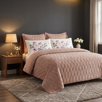 Ensemble de couette 4 pièces en velours de lait 100 % polyester imprimé réactif, luxe léger, 200 fils/pouce, orange, chaud pour l'hiver, directement de l'usine