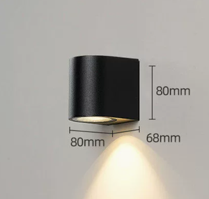 Modern Outdoor <b>Wall</b> Lamp <b>Sconce</b> Warm <b>Light</b> Aluminum Glass <b>Wall</b> <b>Light</b> for Entryway Porch Balcony - Product Image 1