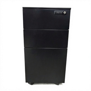 Armoire mobile de bureau en acier KD avec serrure à code, mobilier de bureau minimaliste pour usage domestique ou professionnel - Product Image 1