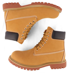 أحذية رجالية قابلة للتخصيص من المصنع بالجملة حذاء كاجوال عالي الجودة حذاء كلاسيكي متعدد الاستخدامات للأماكن الخارجية حذاء عصري أصفر على الطراز البريطاني - Product Image 5