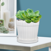 6 pièces/boîte, élégants pots de fleurs en céramique de haute qualité pour jardin et maison, pots de fleurs en céramique pour bonsaï