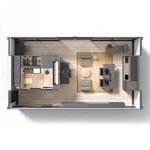 Сборный дом-контейнер 2-3 спальни, современный модульный разборный контейнерный дом, цена, роскошная вилла 20-40 футов - Product Image 6