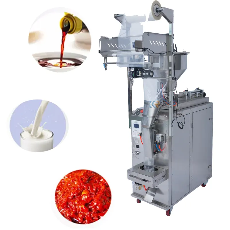 2024 Full Automatic Filling Sealler Machine For Milk Detergent Powder Water Tomato Paste Sauce Sachet Packing Sealing Machine For Pow