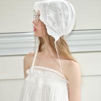 Vente en gros de chapeaux d'été doux pour femmes tricotés au crochet Écharpe triangle Baotou Couvre-chef pour femmes