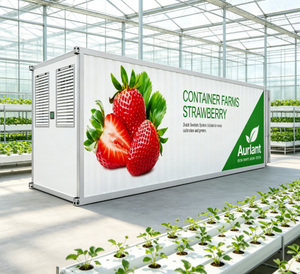 Contenedor de Cultivo de Fresas Aeropónico e Hidropónico Avanzado, Contenedor de Transporte para Agricultura Vertical Inteligente, Fábrica de Plantas - Product Image 1