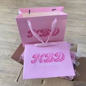 Logo ile toptan özel hediye keseleri alışveriş çantası sert kağıt torba noel özelleştirilmiş - Product Image 2