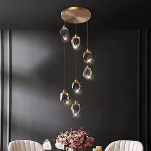 Moderne simple salon restaurant bar chambre <span class=keywords><strong>lit</strong></span> fond applique murale luxe plein cuivre cristal lustre décoratif - Product Image 2