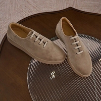 Chaussures Derby en peau de mouton pour hommes, antidérapantes, résistantes à l'usure, solides, respirantes, légères, à lacets, pour la marche quotidienne et les trajets quotidiens