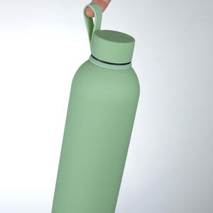 Botella de Agua Deportiva de Acero Inoxidable, 350ml 500ml 750ml 1000ml, Aislada, Portátil, con Asa, Reutilizable, Taza de Viaje para Exteriores - Product Image 3