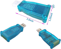 Convertidor USB a RS485 RS422 con Chip FTDI FT232, Conductor de Cobre Puro, Compatible con Windows 10/8/7 XP, Mac OS X, IOS