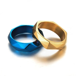 Jeu <span class=keywords><strong>Arknights</strong></span> Anneaux Amiya Blue Rhombus Acier inoxydable Bague unisexe Anime Bijoux Props Accessoires Femmes Hommes Garçons Cadeau - Product Image 3