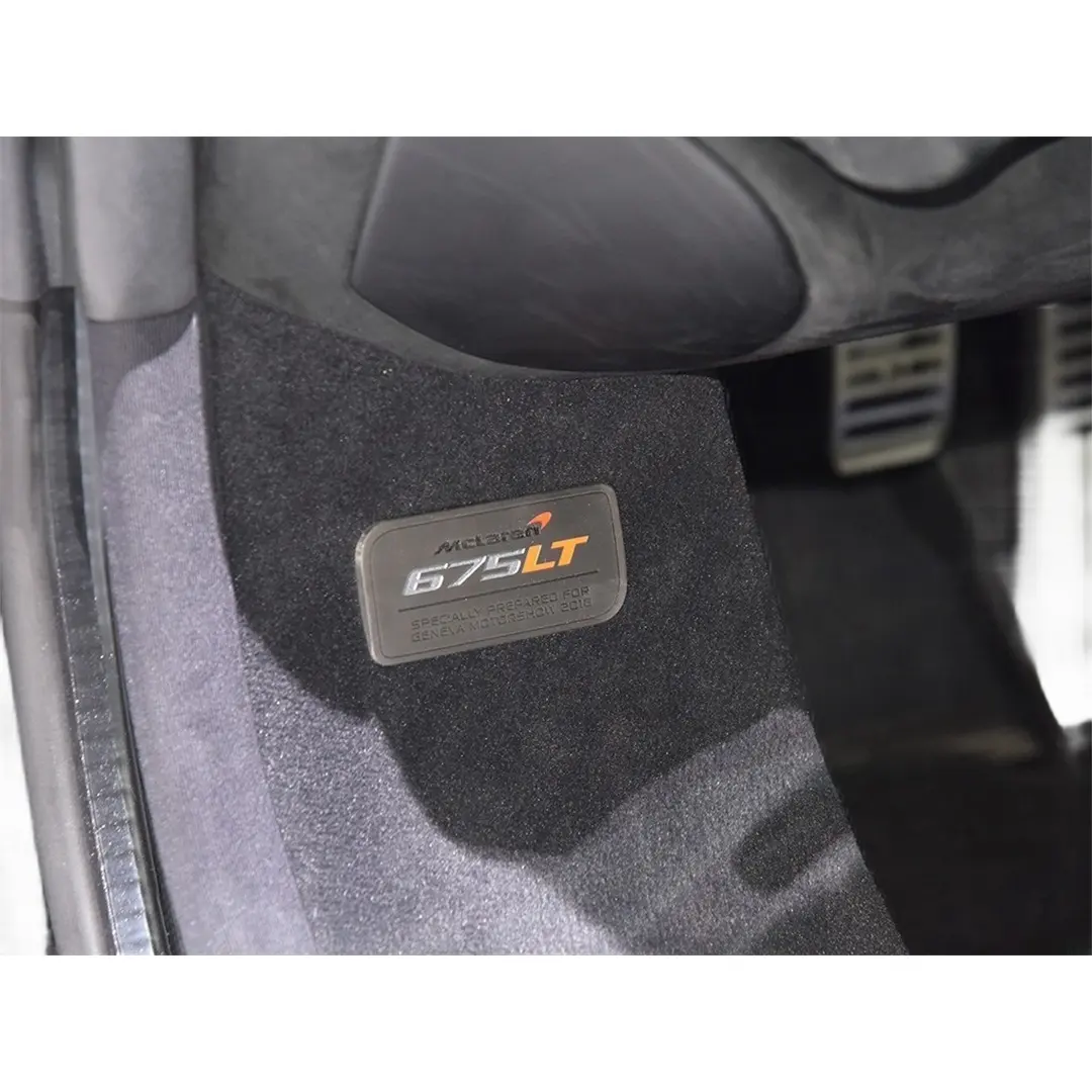 Auto Merken Logo, Aluminium Naamplaatje, Metalen Naamplaatje Logo Voor Mclaren 675lt, 2011-2018, 11n4116rp