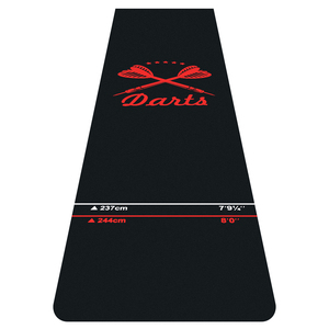 Tapis de fléchettes professionnel antidérapant avec lignes officielles pour fléchettes à pointe en acier et à pointe souple - Product Image 1