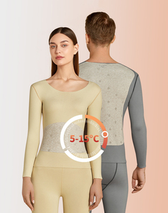 <span class=keywords><strong>Ropa</strong></span> interior <span class=keywords><strong>térmica</strong></span> para hombre y mujer, <span class=keywords><strong>ropa</strong></span> de invierno sin costuras gruesa de doble capa, lencería cálida, conjunto de 2 piezas - Product Image 6