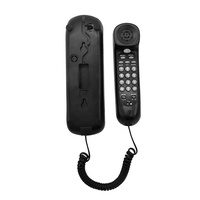 Téléphone Trimline filaire couleur arc-en-ciel avec suppression du bruit et téléphone Slimline mural avec indicateur de sonnerie LED