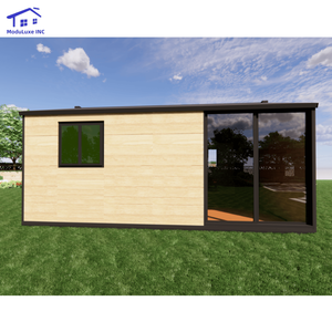 Maison préfabriquée modulaire prête à l'emploi, conteneur extensible en acier de 30 pieds pour hôtels, magasins, bureaux - Product Image 1