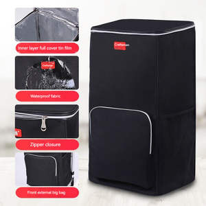 Chariot d'épicerie pliable robuste d'une capacité de <span class=keywords><strong>50kg</strong></span> pour faire du shopping avec 2 roues et grand sac isotherme - Product Image 5