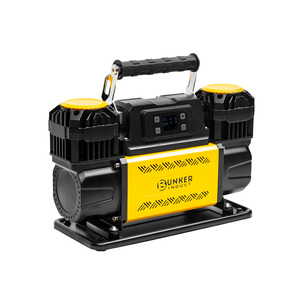 BUNKER INDUST Compresor <span class=keywords><strong>de</strong></span> <span class=keywords><strong>Aire</strong></span> Portátil <span class=keywords><strong>de</strong></span> 12V, Inflador <span class=keywords><strong>de</strong></span> <span class=keywords><strong>Neumáticos</strong></span> Doble con Manómetro Digital <span class=keywords><strong>para</strong></span> Coches, SUVs, Camiones y Tractores - Product Image 4