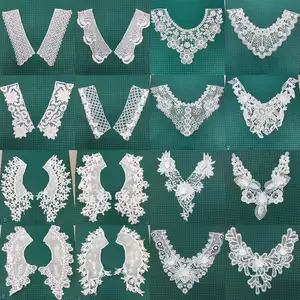2021 Garment accessory neck lace Flower Embroidered Lace Neck Collar For Clothes