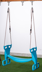 Parco Giochi all'aperto Patiao Doppio aliante <span class=keywords><strong>altalena</strong></span> <span class=keywords><strong>con</strong></span> la <span class=keywords><strong>catena</strong></span> di ferro rivestito di plastica per cornice di arrampicata - Product Image 4