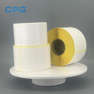 Etiqueta Adhesiva Térmica Impermeable y Resistente al Aceite de 4x4 Pulgadas y 115 g/m² con Garantía Comercial, para Centro de Abastecimiento de Comercio Electrónico y Etiquetas de Envío - Product Image 1