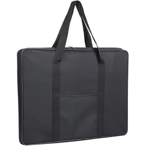 Custom Hot Sale Wired-Frame Nylon Portfolio Case Art Portfolio Bag For Artworks