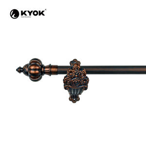 Set di <span class=keywords><strong>aste</strong></span> per tende KYOK ornamenti per tende di lusso classici set di staffe per testa romana - Product Image 2