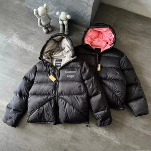 Tùy chỉnh bán buôn mùa đông polyester-độn áo khoác với Thêu dày ấm áp giản dị hoodie nóc Áo khoác - Product Image 1