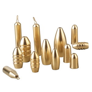 1.8g, 3.5g, 5g, 7g, 10g, 12g, 14g,17g, 21g Accessoires de pêche Tackle Laiton Cuivre Poids de pêche Bullet Fishing Sinker - Product Image 1