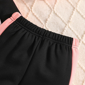 ชุดเด็กผู้หญิงน่ารัก เสื้อฮู้ด กางเกงลำลอง ชุดกีฬากลางแจ้ง ชุดลำลอง 2 ชิ้น ชุดฤดูใบไม้ร่วง ผ้าสแปนเด็กซ์/โพลีเอสเตอร์ ระบายอากาศได้ดี - Product Image 5