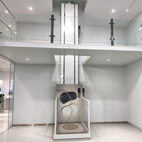 Ascenseur hydraulique compact sur mesure pour maison, installation au deuxième et troisième étage, plateforme élévatrice simple à quatre niveaux