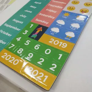 Garantierte Qualität mein Kalender Kühlschrank Magnet, magnetischer Kühlschrank Wetter DIY Puzzle Board, magnetische trocken abwisch bare weiße Tafel