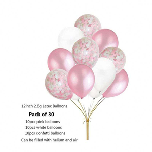 Kit Completo Decorazioni Compleanno <span class=keywords><strong>Oro</strong></span> Rosa, Striscione, Pompon di Carta, Bandierine a Triangolo, Palloncini a Cuore e Stella - Product Image 4