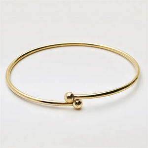 Mới nhất 14k vàng đầy Stackable căng Bangle với vít bóng mở rộng Boho Bangle cho phụ nữ của Đảng và dịp trang sức - Product Image 2