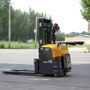 Chariot élévateur électrique pur à batterie 1-2 tonnes, mât bi-étages, faible bruit, sans entretien, en stock usine - Product Image 6