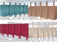 MAG Compact Stratifié HPL pour le système de cloison de toilette de centre commercial utilisé à des fins décoratives