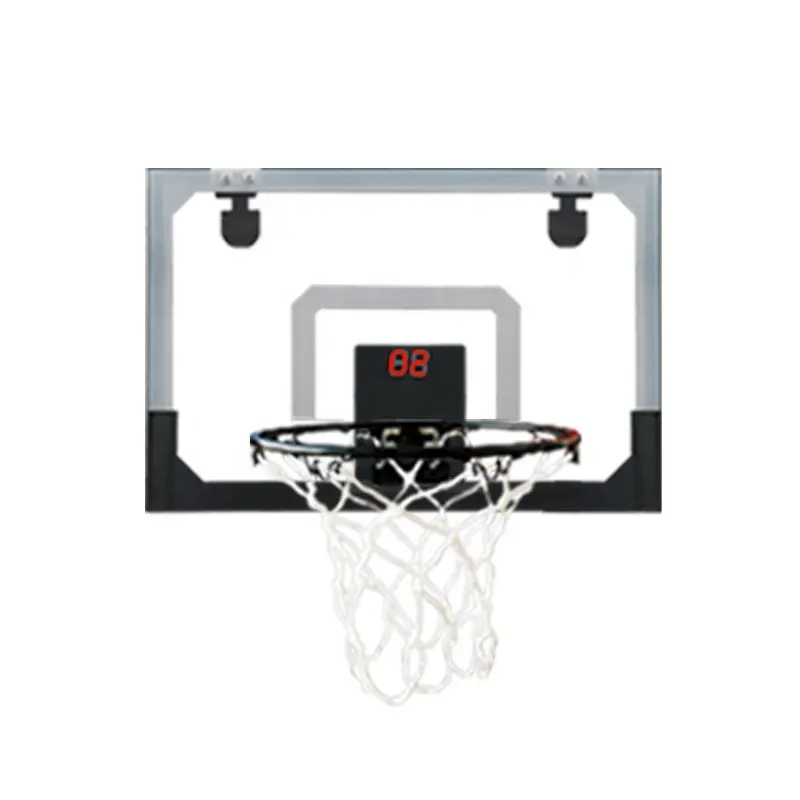 Ring basket Mini dalam ruangan, papan skor elektronik untuk pintu di atas pintu, simpai basket untuk anak-anak