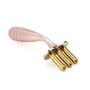 Acupresión magnética, masajeador de punto meridiano, herramienta de titanio rosa, drenaje de ácido linfático, pluma de masaje GUASHA, tenedor, dispositivo de belleza - Product Image 1