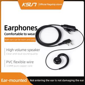 Casque d'écoute KSUN B32 <span class=keywords><strong>pour</strong></span> talkie-walkie, écouteurs à crochet d'oreille, écouteurs <span class=keywords><strong>pour</strong></span> radio bidirectionnelle, <span class=keywords><strong>pour</strong></span> le ski et le vélo - Product Image 6