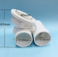 SP-4453D Moderne Autoportant Spa Jet Hydromassage Whirlpool Massage Baignoire 1 "x 1" Impérial 32*32mm Métrique Plastique Chromé