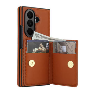 Flip Wallet Purse PU Cuir Téléphone Couverture Arrière Shell <span class=keywords><strong>pour</strong></span> Galaxy Z Fold 3 4 5 6 7 Ani-Drop <span class=keywords><strong>Smartphone</strong></span> Case Sac avec Anneau Support - Product Image 4