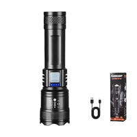 Lampe torche tactique à LED blanche rechargeable par USB, haute puissance, portable, 1200 lumens, pour l'extérieur