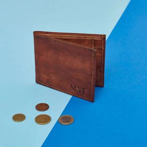 Cartera de Cuero Vegano para Hombre, Diseño de Lujo, con Bolsillo Frontal y Monedero - Product Image 3